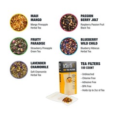 Premium Starter Loose Leaf Sampler Kit – Classic Tea Blends, High to Non Caff…