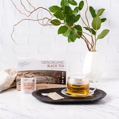 100% Organic Black Tea-100 Tea Bags Each Box -invigorating Tea