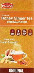 Pocas Honey Ginger Tea original Instant Honey Ginger Tea Made with Real Ginger