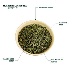 Mulberry Leaves Tea, 8oz, Dried Mulberry Leaves, herbal tea 九龍堂 桑叶茶 养生茶 桑叶 无咖啡因
