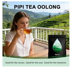 PiPi Tea Organic Oolong Bags – Whole Leaf, 20 (4g Each) 20