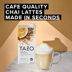 TAZO Classic Chai Latte, Black Tea Concentrate, Easy-to-Serve Caffeinated Cha…