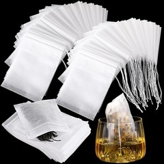 Disposable Tea Bags Bulk 1000 pcs Drawstring Filter Sachets for Loose Tea