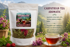 Carpathian Aromatic Herbal Tea 120g Natural Blend with Mint & Ivan Tea