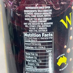 WILD HIBISCUS FLOWER (50 FLOWERS) Wild Hibiscus Flowers In Syrup 2.5lb BB 06/29