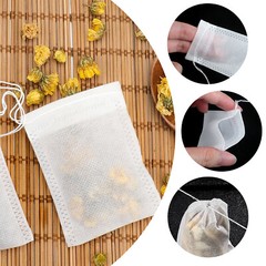 500pcs Disposable Empty Tea Bag Drawstring Seal Teabags Loose Leaf Tea Filters
