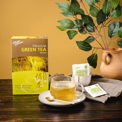 Premium Green Tea, 100 Tea Bags Each Box -Prince of Peace