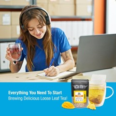 Premium Starter Loose Leaf Sampler Kit – Classic Tea Blends, High to Non Caff…
