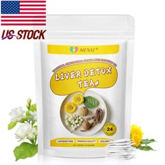 24 Bags Liver Detox Tea Bags Support Liver Cleanse & Detox Herbal Health Tea