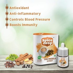 Spice Drop Chai Masala Extract ardamom, Ginger & Black Pepper 5ML – 1 drop/cup