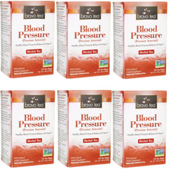 Bravo Tea Blood Pressure Herbal Tea 20 pckts Each (Pack of 6)
