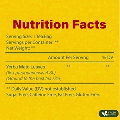 , Yerba Mate Tea Bags | 120 Tea Bags | Traditional South American Herbal Tea …