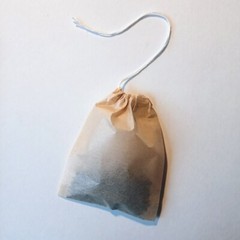 tea bags – unbleached paper, cotton string, single use – 100 count