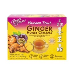 Passion Fruit Ginger Tea Ginger Honey Crystals, 10 Sachets -Prince of Peace