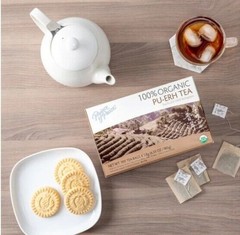 100% Organic Pu-erh Tea, 100 Tea Bags Each Box -Prince of Peace