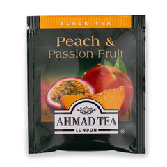 Ahmad Tea Peach Passion Fruit Black Tea Bags 20 Count Awards Winning Flavor
