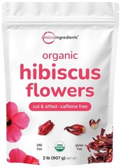 Cut & Sifted Organic Hibiscus Flowers, 2 lbs | Perfect for Flavorful Brewed Tea
