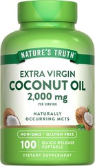 Nature’s Truth Coconut Oil Supplement | 100 Softgels | Naturally Occurring…