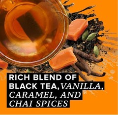 TAZO Vanilla Caramel Chai Tea, 6 Boxes, 120 Teabags BB 02/2027