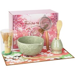 Matcha Whisk Set, Japanese Tea Ceremony Utensils (8 PCS) with Matcha Bowl wit…