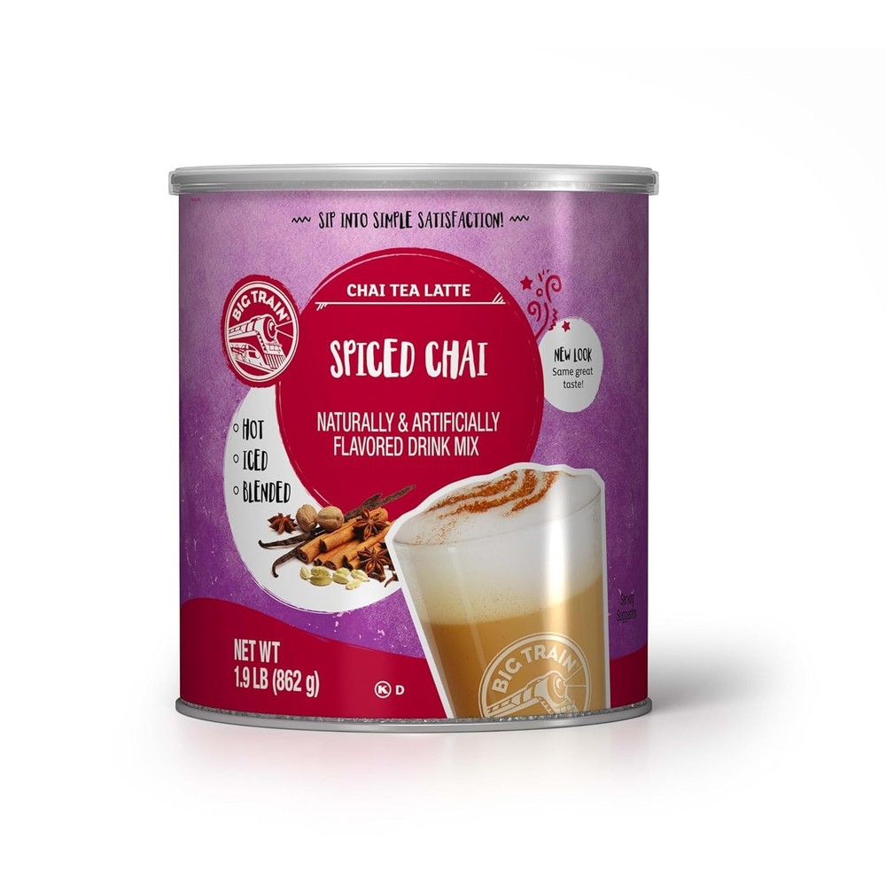 Big Train Spiced Chai Tea Latte Beverage Mix, 1.9 30.4 Ounce (Pack of 1)