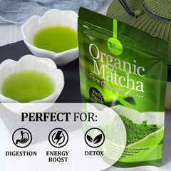 4oz Organic Matcha Powder-Energy Boost, Focus, Antioxidants | Pure Green Tea