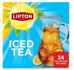 Lipton Iced Black Tea, Gallon Size Tea Bags, 24 Count