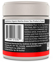 DoMatcha Green Tea Organic Ceremonial Do Matcha 25 servings 1oz Best by 7/2025