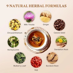 Liver Detox Herbal Tea – Natural Cleanse & Detox Support with Milk Thistle