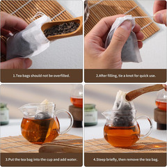 300 PCS Disposable Tea Bags for Loose Leaf Tea, Empty Tea Filter Bags