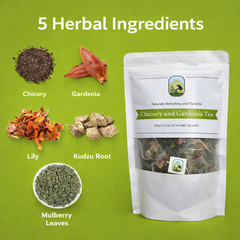 Chicory & Gardenia Herbal Tea – 30 Tea Bags (150g)