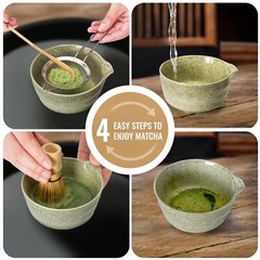 Matcha Whisk Set, Matcha Making Kit Japanese Tea Tools For Ceremony Gift