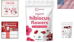 Cut & Sifted Organic Hibiscus Flowers, 2 lbs | Perfect for Flavorful Brewed Tea