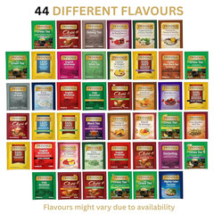 Tea Bag Sampler Assortment, Variety Pack (44 Count), 44 Unique Flavours for Tea
