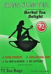 China Slim Herbal Tea Extra Strength Delight 72 Tea Bags/ Box – Exp: 2026