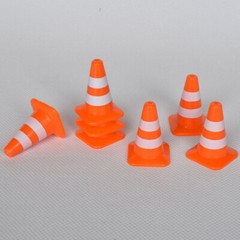 7x Model Traffic Cones Traffic Road Cones Construction Toys Model Traffic Signs