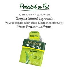 Refreshing Lemon Infused Green Tea Bags, 120 Count