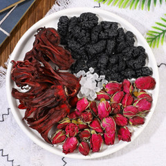 Hibiscus Tea with Rose and Mulberry Flower Tea-Liver Cleanse & Detox Herbal