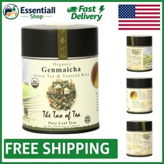 Loose Leaf Genmaicha Green Tea with Toasted Brown Rice Aroma – 3.5 Ounce Tin