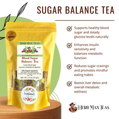 BLOOD SUGAR BALANCE TEA-controls blood sugar used clinically by Master Herbalist
