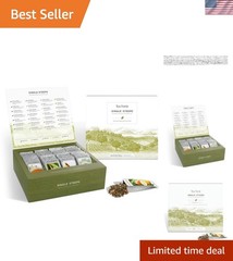 Single Steeps Loose Leaf Tea Sampler, Assorted Variety Tea Box, 15 Single Ser…