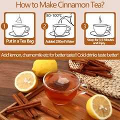Premium 100 Pure Ceylon Cinnamon Tea Bags, Made with 100 Count (Pack of 1)