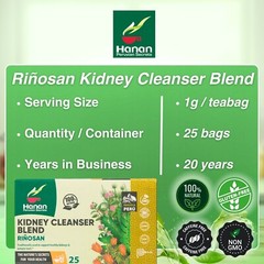 Riñosan Kidney Blend 50 Herbal Tea Bag of Stone Breaker Kidney Cleanse from Peru