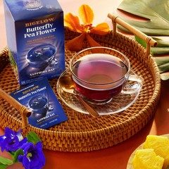Bigelow Butterfly Pea Flower Sapphire Bay, Herbal Tea, Tea Bags, 18 Count