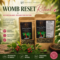 Jamaican Dog Blood Tea 2 Pack Fertility TTC Womb Wellness | Wildcrafted Portland