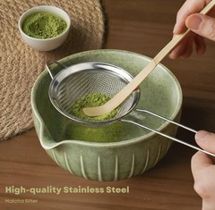 Matcha Whisk Set with Matcha Bowl – Matcha Set Included Electric Frother, Bam…