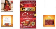 Rich Ultra Spice Chai – 20 Count Kosher Teabags, Sweet & Invigorating Taste