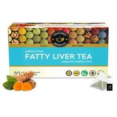 TEACURRY Fatty Liver Tea – Helps With Fatty Liver (1 Month Pack | 30 Tea Bags)