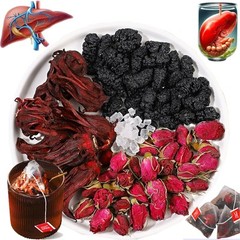 Hibiscus Tea with Rose and Mulberry Flower Tea-Liver Cleanse & Detox Herbal