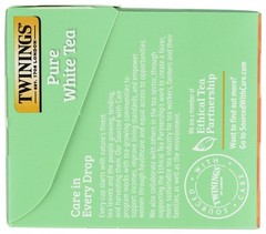 Twining Tea White Pure 20 ct Immune Support 0.19 Pound Grocery Tea